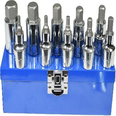8pcs Hex Socket Bit Set- 1 2" Square Drive (1 Set)